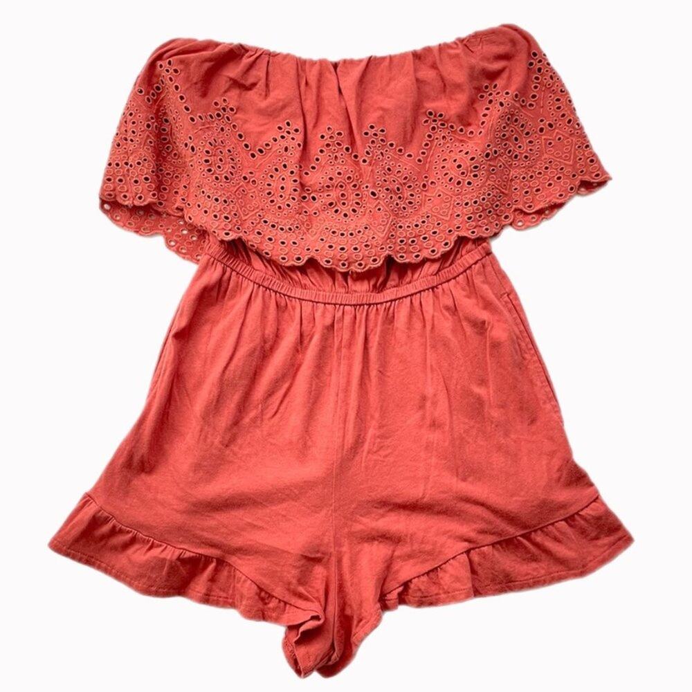American Eagle Strapless Knit Boho Romper Sz S